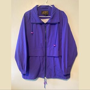 Eddie Bauer Womens Purple Vtg Retro Windbreaker